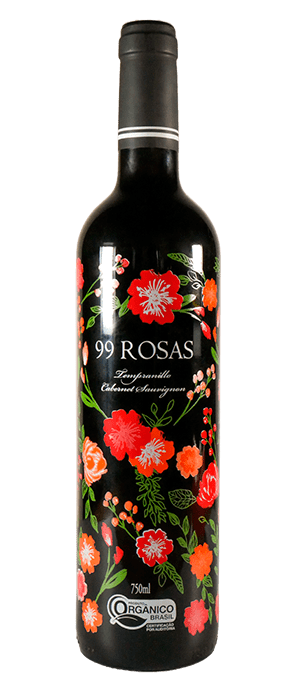 vinho espanhol tinto 99 Rosas edição limitada