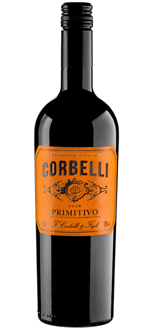 vinho tinto Corbelli Primitivo