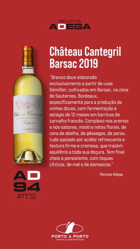 vinho francês Château Cantegril Barsac