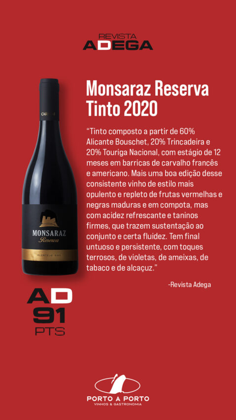 vinho Monsaraz Reserva Alentejo DOC Tinto