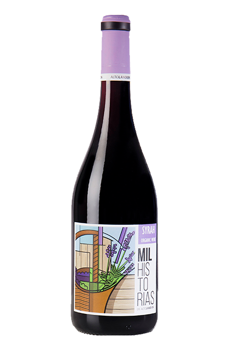 vinho tinto espanhol Mil Histórias Syrah