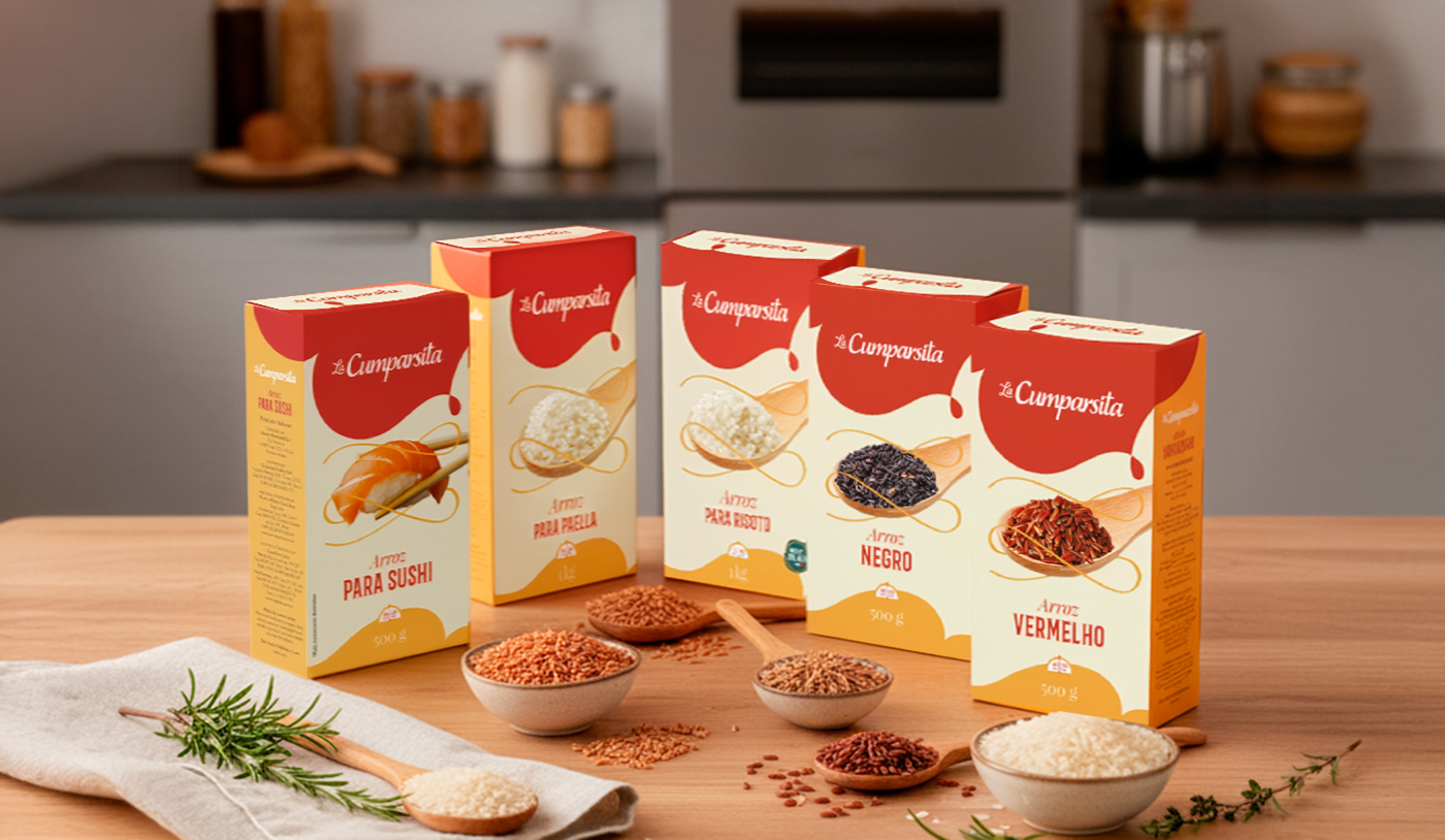 Para sushi, risoto, paella, negro e vermelho: conheça os novos arrozes La Cumparsita