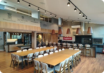 Salão do Espaço Gourmet da Matriz